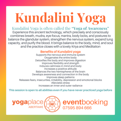 Kundalini Yoga with Jackie Summer 24 Yoga Place Abertawe